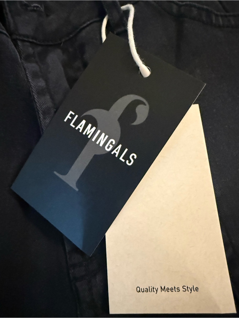 Flamingals Wide Leg Cargo Pants in Black - Picture 5 of 6